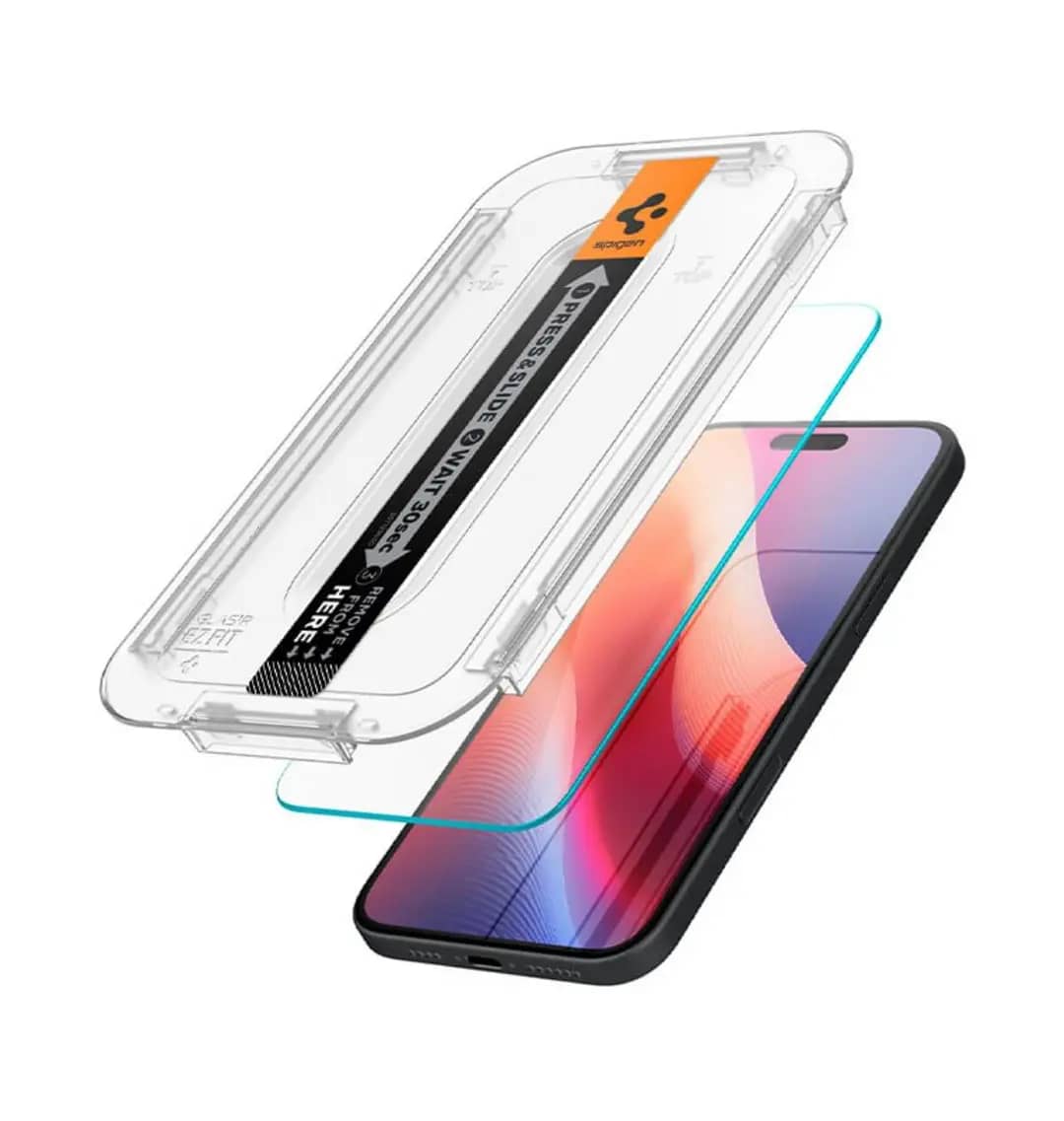 Spigen GLAS.tR EZ Fit HD Screen Protector for iPhone