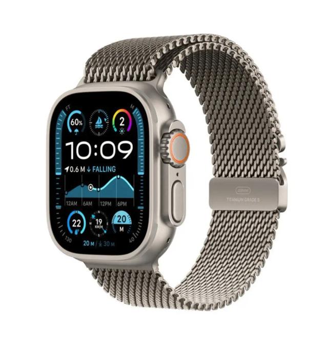 Apple Watch Ultra with Titanium Milanese Loop 2024